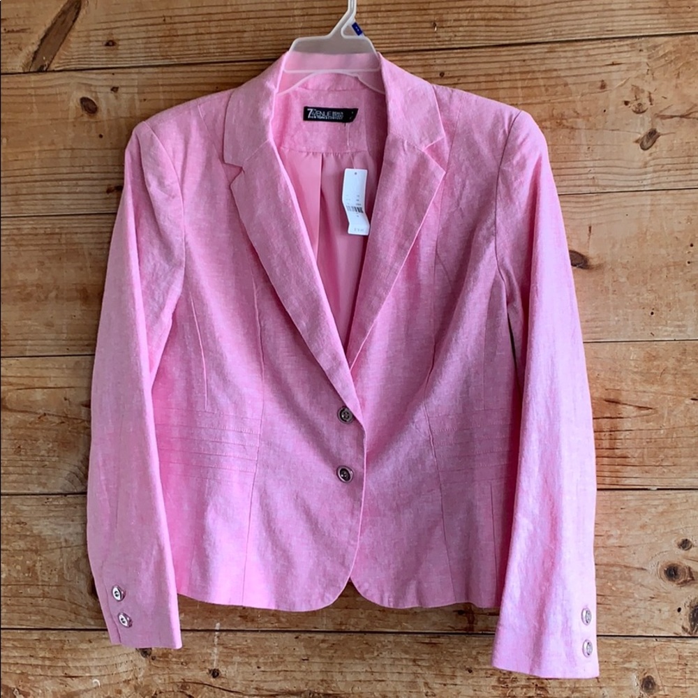 7th Avenue New York & Co. linen blend blazer